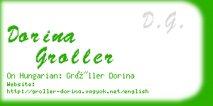 dorina groller business card